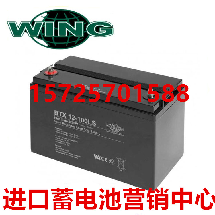 WING蓄电池BTX12-100LS通讯基站