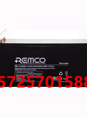 REMCO蓄电池RM12-200DC医疗消防设备直流屏UPS电源用12V200AH电池