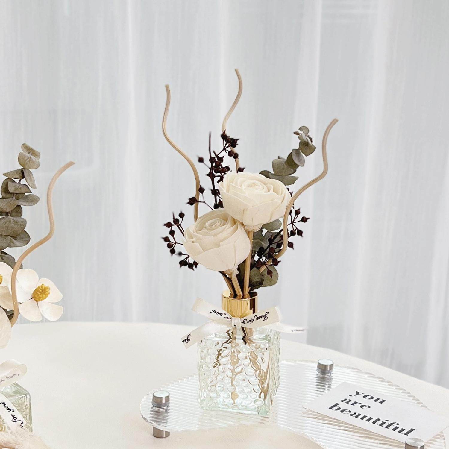 干花无火香薰摆件家用卧室内持久留香花束挥发棒小众高级房间熏香,家居饰品,香薰摆件,淘宝优惠券,粉丝福利购,淘宝优惠卷