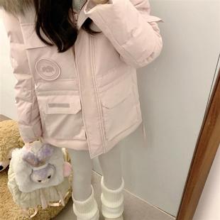 超看派克服棉服大毛领女2025新款 加厚韩系羽绒棉袄小个子外套 冬季