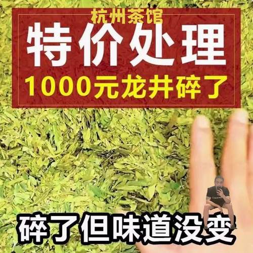 新茶龙井茶西湖明前高碎茶片茶心