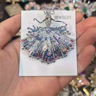 芭蕾舞者胸针【高档版】女奢华气质优雅精致大衣毛衣送礼别针配饰