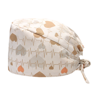 裕平鸟手术帽纯棉女护士小花帽手术室专用帽子口腔医生圆帽男透气