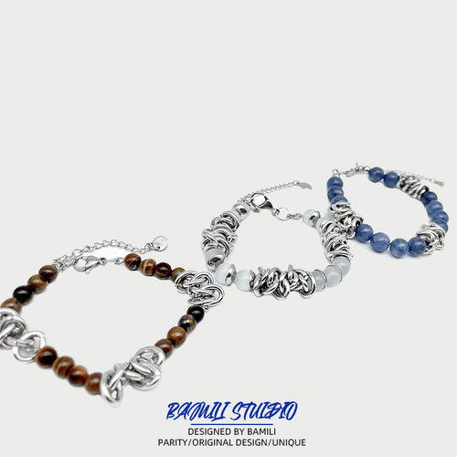 猫眼石手链女ins冷淡风小众轻奢