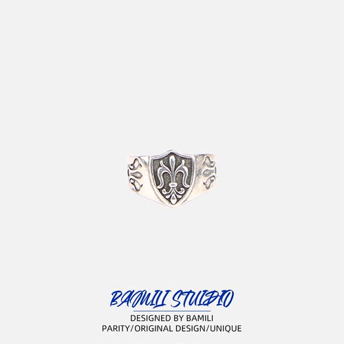 BAMILI做旧嘻哈轻奢精致男款戒指