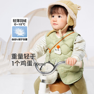 宝宝羽绒马甲外穿婴儿背心内胆2025新款男童女童秋冬马夹儿童童装