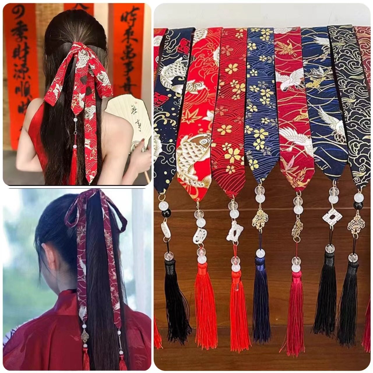 马面裙配饰发带女汉服搭配