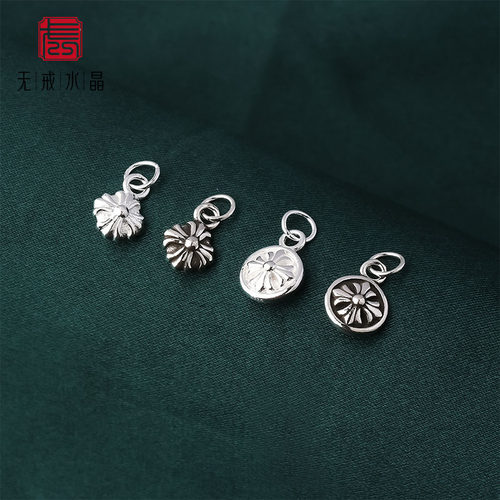 『无戒』S925纯银泰银酷潮街头十字架吊坠挂件diy饰品材料配件