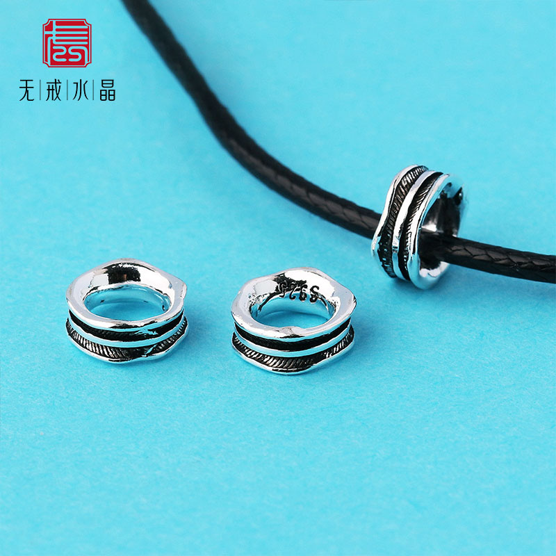 925银隔片泰银垫片复古银隔珠配件藏式佛珠手串DIY银饰手链银配件