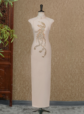 银翎金羽-（隆佳秀走秀旗袍112035）