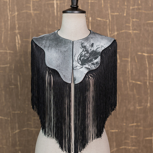 山水披肩-（隆佳秀走秀旗袍112034）