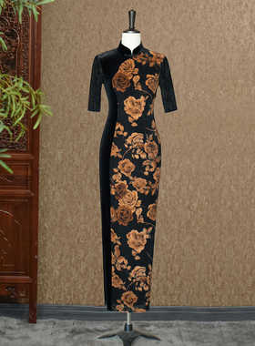 墨雨云烟-（隆佳秀走秀旗袍111348）