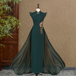 蝶溯清芬-（隆佳秀走秀旗袍112167）