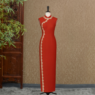 蝶渡暗香-（隆佳秀走秀旗袍112158）