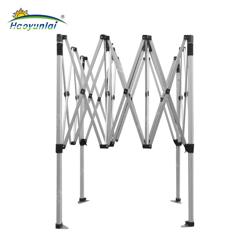 厂价直供2x3米40管菱形铝架户外六角管支架六边形帐篷架子伸缩架