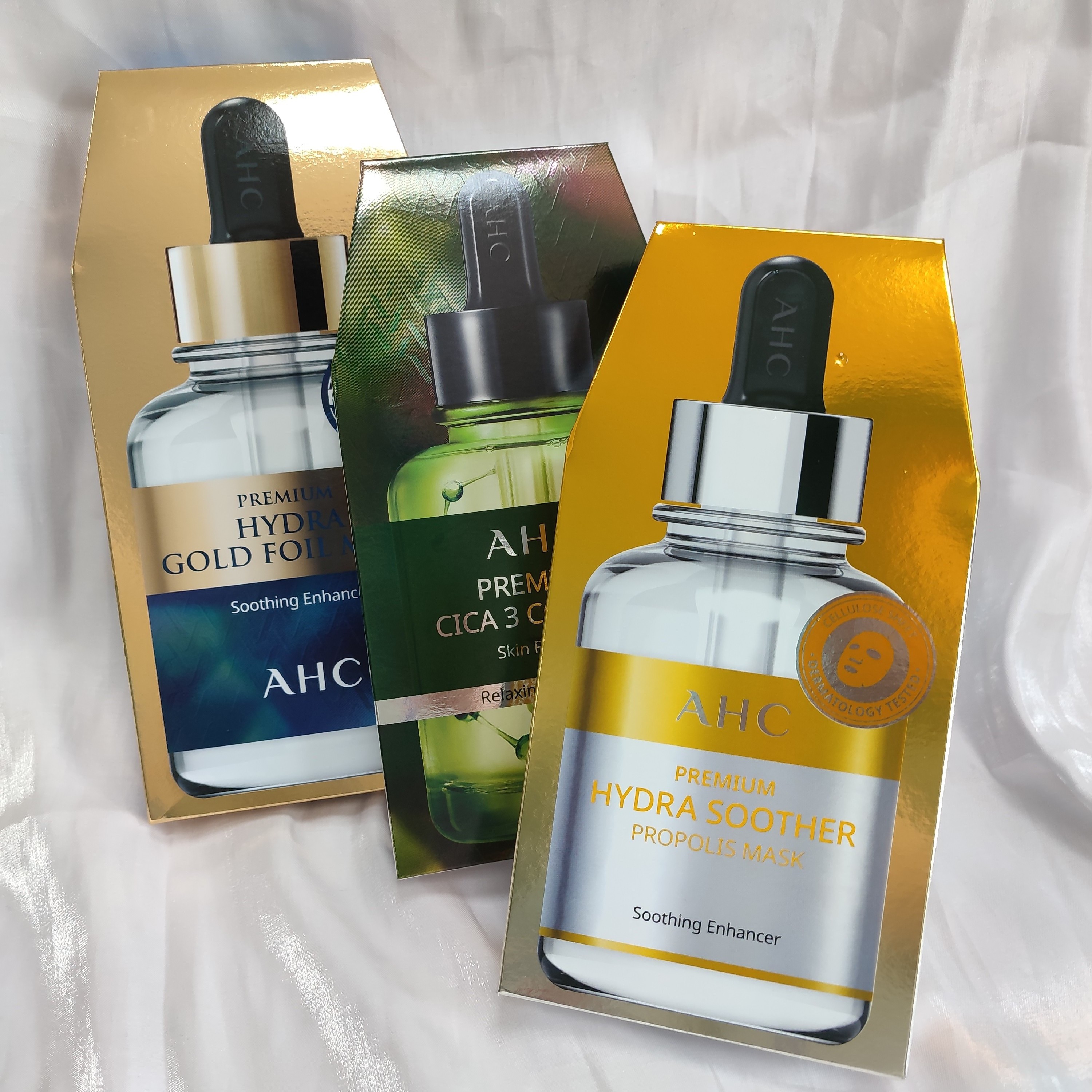 AHC正品保湿提拉紧致四代面膜玻尿酸补水钢铁侠25g*5片积雪草蜂胶