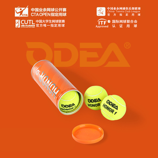 ODEA 欧帝尔网球oder网球3粒铁罐装 弹跳好训练用网球