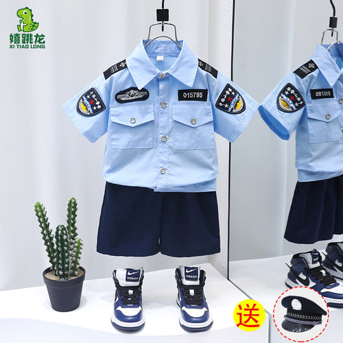 【宝妈力荐款】纯棉儿童警官套装