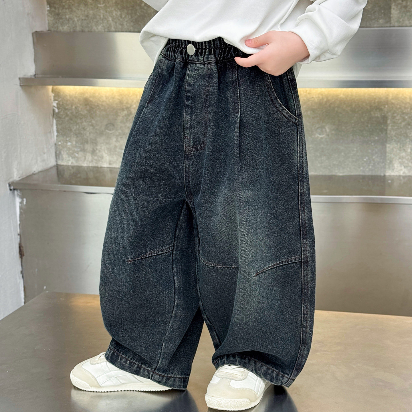 男童牛仔裤春秋款2025新款儿童秋款裤子中小童秋装男孩宽松直筒裤,童装/婴儿装/亲子装,儿童牛仔裤,淘宝优惠券,粉丝福利购,淘宝优惠卷