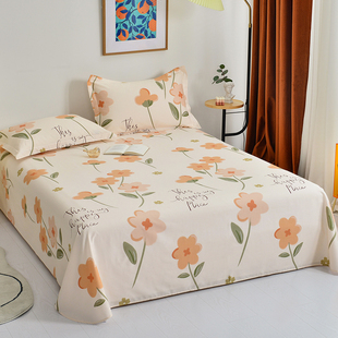 100%纯棉床单单件1.5m学生宿舍全棉被单1.8米双人床230x250c2.0床