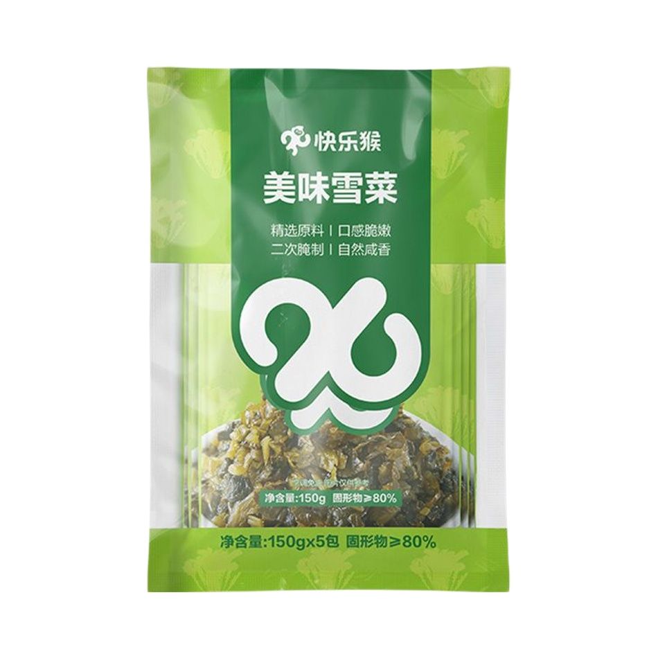快乐猴超市美味雪菜150g*5