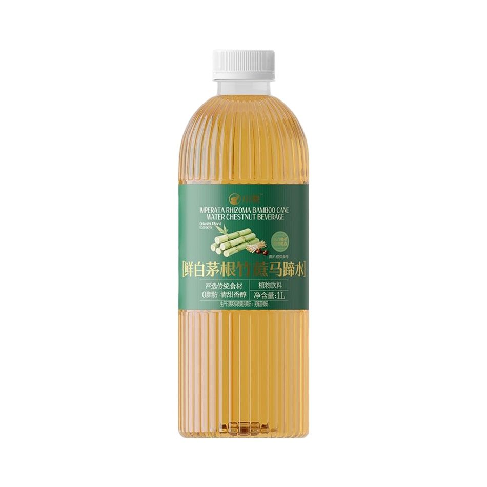 新品日期新鲜小象超市茅根竹蔗水1升装植物饮料饮品