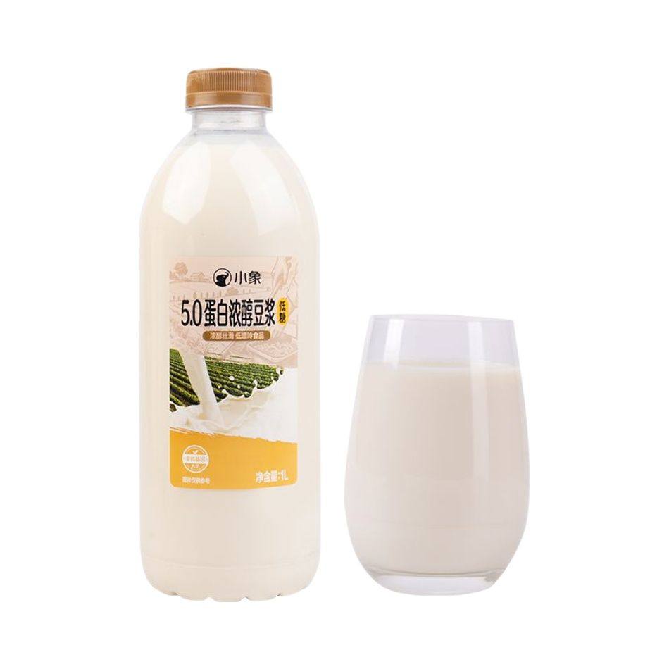 小象5.0蛋白浓醇豆浆1L（低糖）原味豆浆早餐豆浆,咖啡/麦片/冲饮,植物蛋白饮料/植物奶/植物酸奶,淘宝优惠券,粉丝福利购,淘宝优惠卷