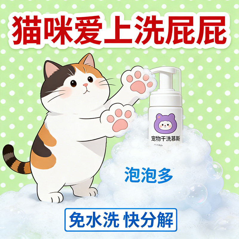 猫咪去黄美白干洗泡沫免洗慕斯泪痕眼屎油尾巴黑下巴专用清洁用品,宠物/宠物食品及用品,猫狗免洗清洁,淘宝优惠券,粉丝福利购,淘宝优惠卷