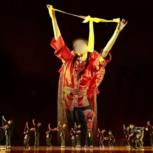 舞蹈演出表演服装 同款 专业定制 客家女序 女子民族民间舞群舞