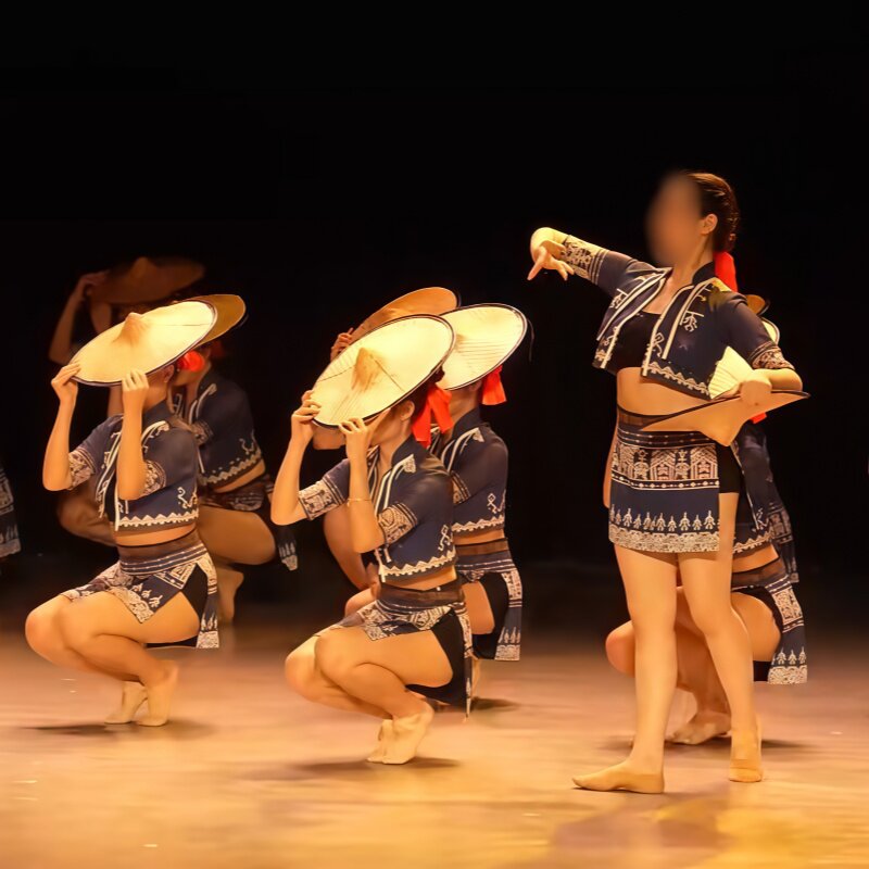 黎族群舞《日出日落》女子中国舞同款舞蹈演出表演服装专业定制