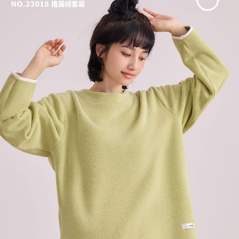 朵木依人家居服套装撸猫绒舒适