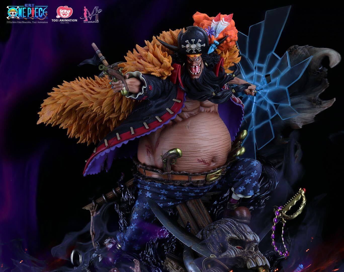 集美殿堂 航海王正版 黑胡子马歇尔·d·蒂奇限量雕像 售罄仅展示