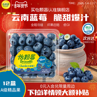 【下拉领补贴】Driscoll's怡颗莓蓝莓云南125g盒酸甜大果新鲜水果