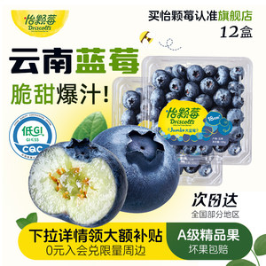 【下拉领补贴】Driscoll's怡颗莓云南蓝莓新鲜应季酸甜水果旗舰店