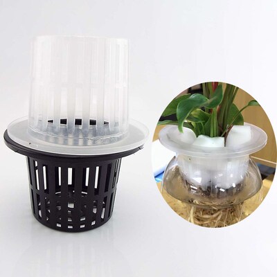 10x Hydroponic colonization Mesh plastic Pot Net Cup Basket