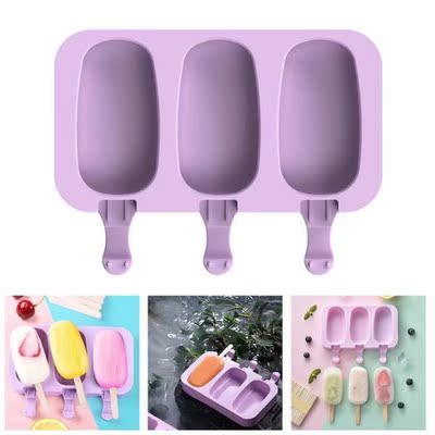 Silicone Reusable Ice Cream Mold Popsicle Molds DIY Homemade