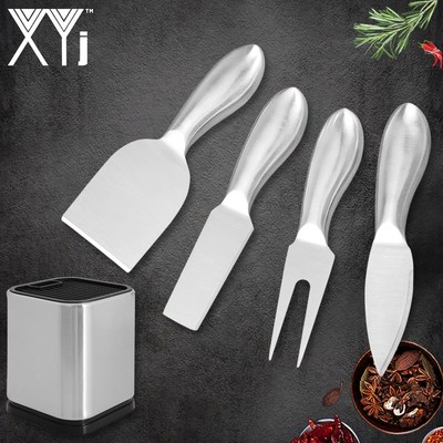 Kitchen Accessory 4Pcs/Set Stainless Steel Cheese Knives Set