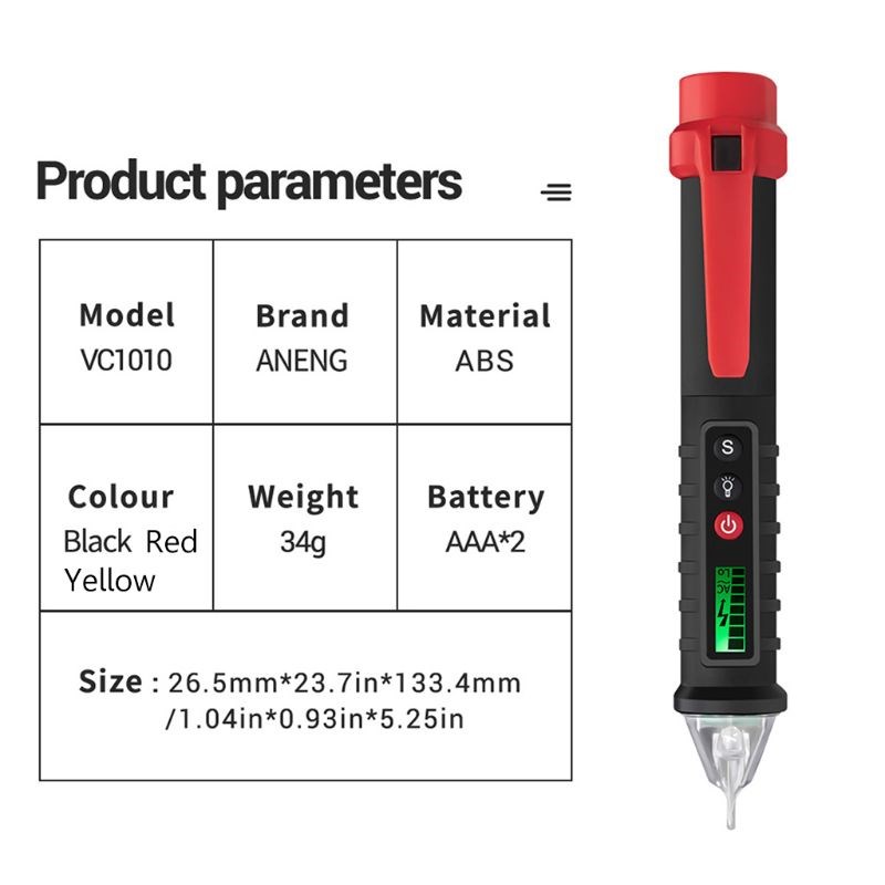 VC1010 Digital Voltage Detectors 12-1000V AC/DC Non-Contact
