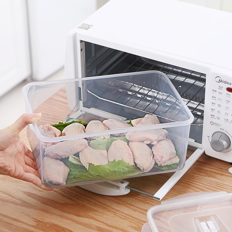 Japanese kitchen hand plastic crisper rectangle food suits