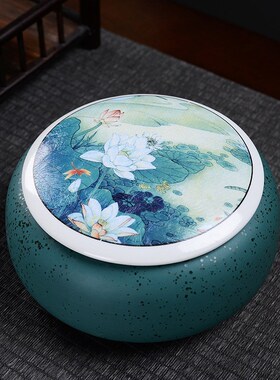 Tea Containers Sealed Cans Tea Ceramic Tea Storage Pot Large