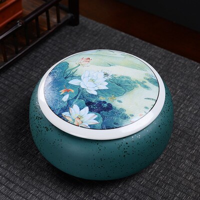 Tea Containers Sealed Cans Tea Ceramic Tea Storage Pot Large
