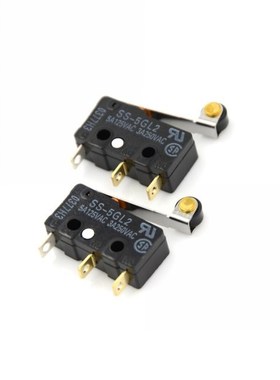 2pcs/lot SS-5GL2 Microswitch Hinge Roller Lever SPDT 3Pin Su