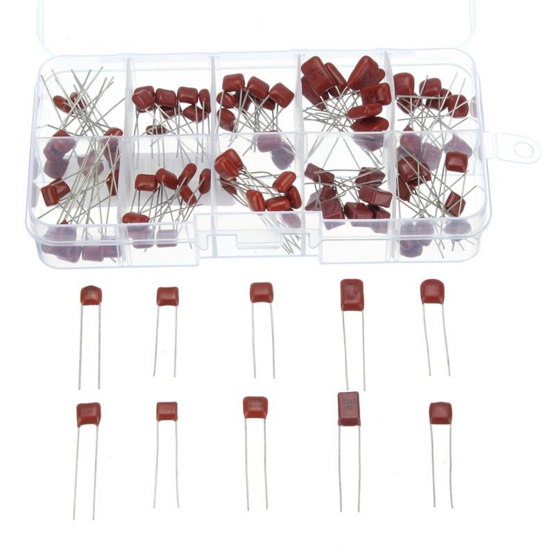 100pcs/lot 10nf~470nf metallized polyester film capacitors a