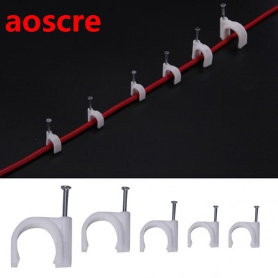 310Pcs Cable Clip 4/5/6/8/10/12/19/20mm C Shaped High Qualit