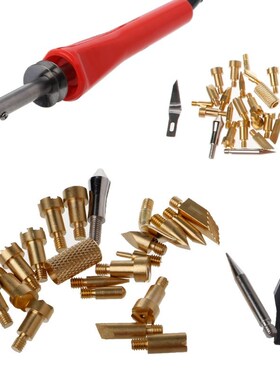 22 Pcs Wood Burning Pen Tips Stencil Soldering Iron Pyrograp