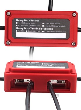 DC 48v 300A 4 Terminal Studs Busbar Power Distribution Block