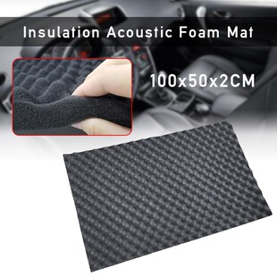 1 Roll 100x50x2cm Car Sound Deadener Mat Soundproof Foam Rub