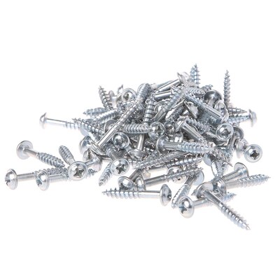 100Pcs M4-25 High Strength Oblique Hole Self-tapping Screws