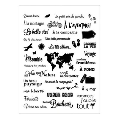 French Transparent Clear Silicone Stamp Seal For DIY Scrapbo