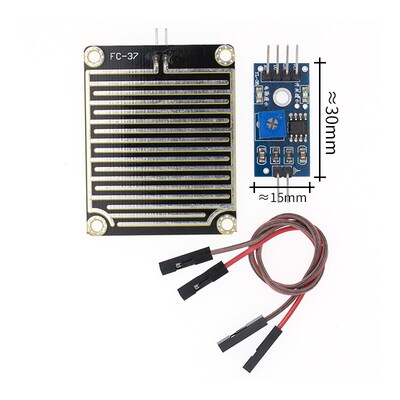 50pcs/lot Snow/Raindrops Detection Sensor Module Rain Weathe